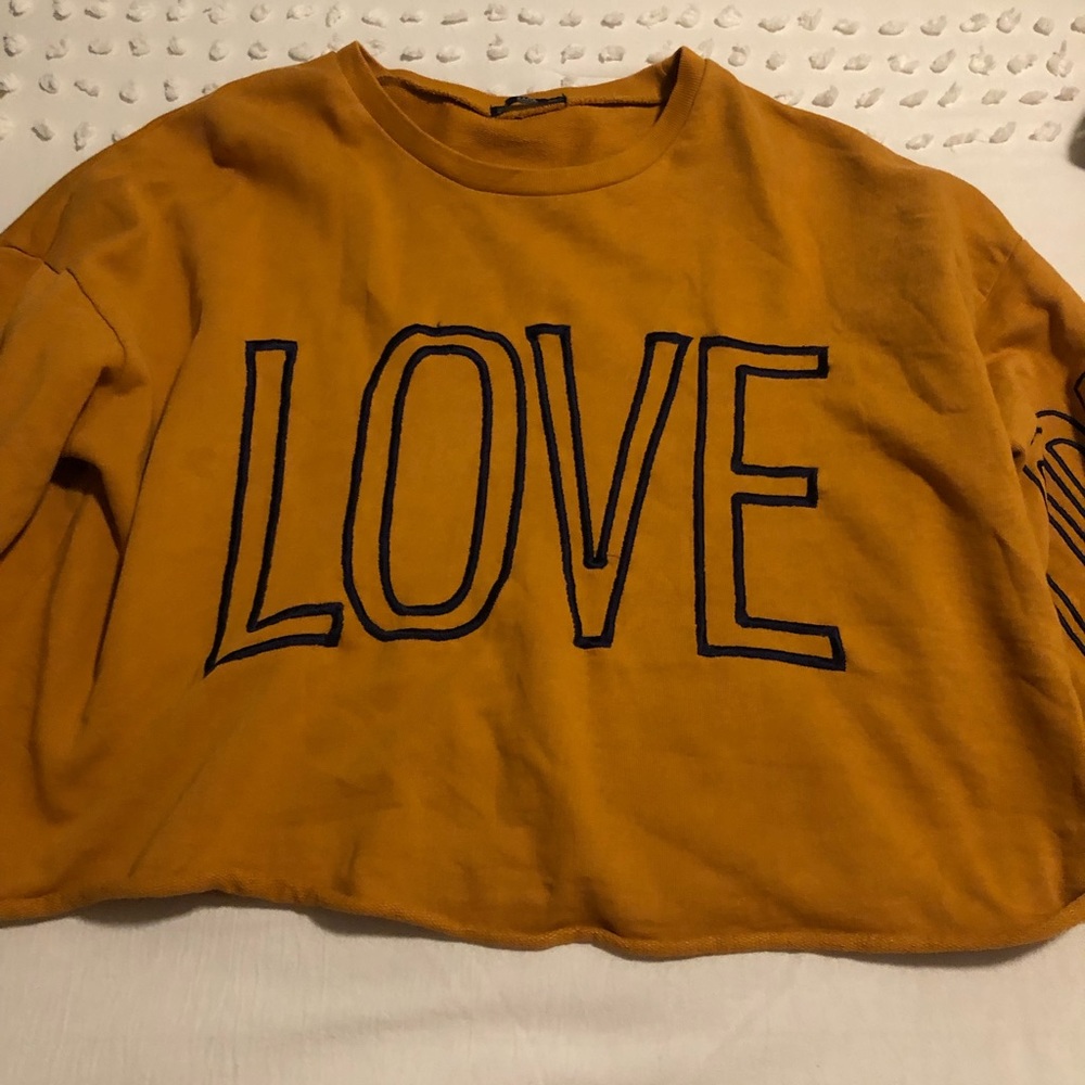 Zara oversized cropped sweater
